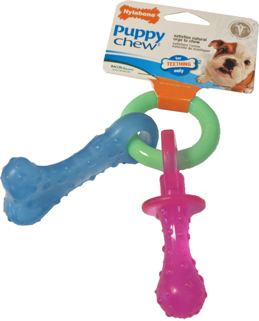 NylaBone Puppy Chew Teething Pacifer 3 NylaBone Puppy Chew Teething Pacifer