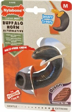NylaBone Extreme Chew Horn M Bison