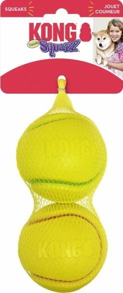 Kong Squeezz Tennis Assorti L 2 St -Hond winkel 0035585012148 a