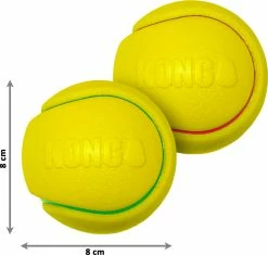 Kong Squeezz Tennis Assorti L 2 St -Hond winkel 0035585012148 afmetingen