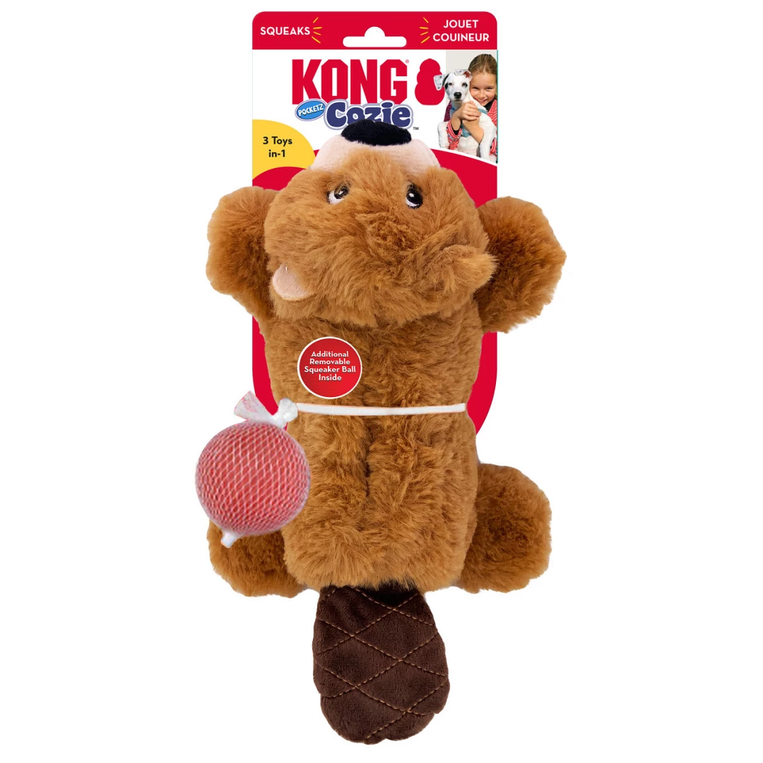 Kong Cozie Pocketz Beaver M 3 Kong Cozie Pocketz Beaver M