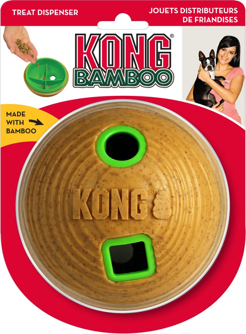 Kong Feeder Ball Bamboo Medium 3 Kong Feeder Ball Bamboo Medium