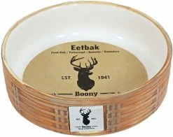 Boony Est. 1941 Voerbak Steen Wicker Sand -Hond winkel 0212191