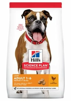 Hill's Science Plan Adult Light Medium Kip 12 Kg