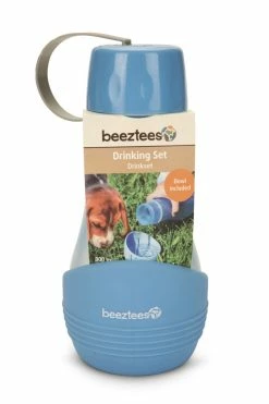 Beeztees Draagbare Drinkset Aventura Blauw 850 Ml -Hond winkel 0650131 verp1
