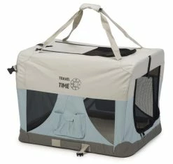 Beeztees Nylon Bench Travel Time Lichtblauw -Hond winkel 0715162