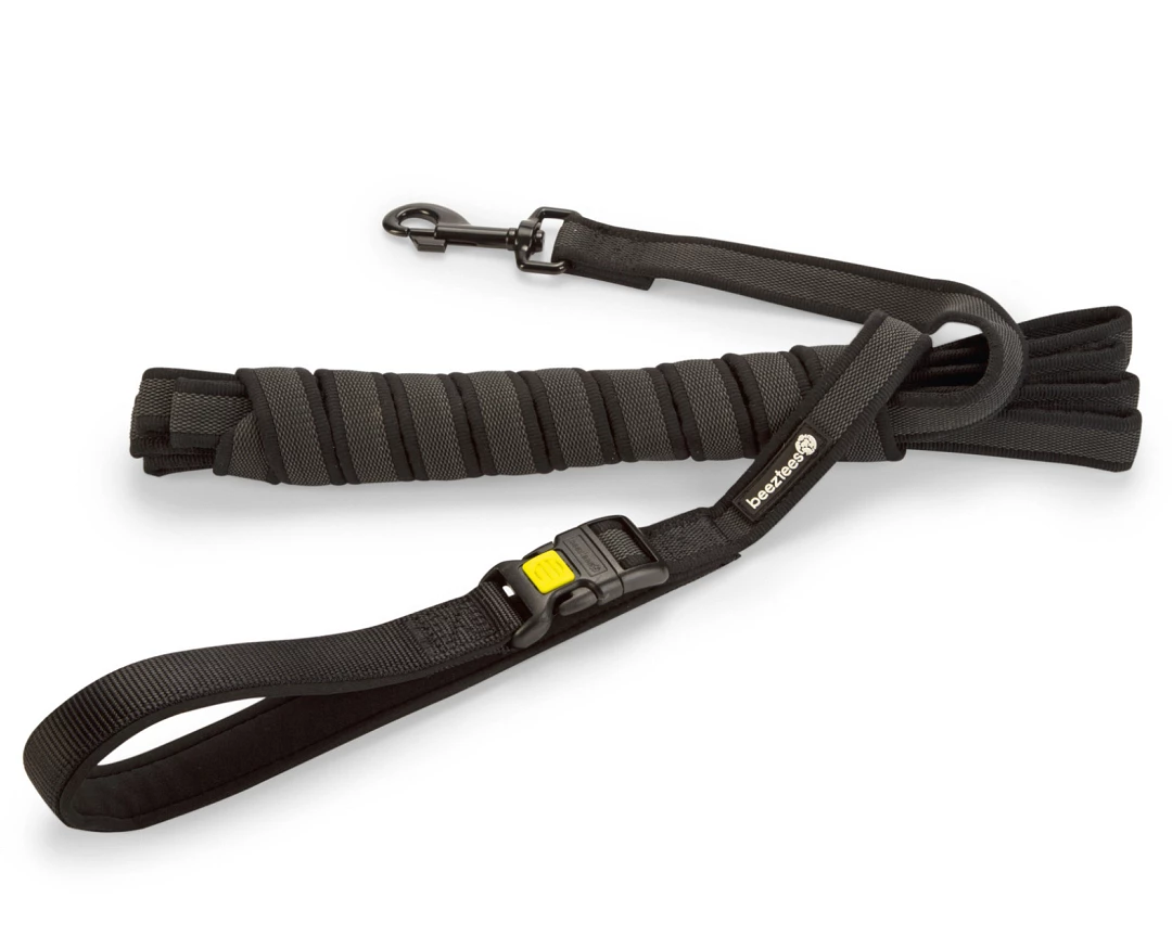 Beeztees Premium Weblijn + Handvat Parinca Zwart 3 Beeztees Premium Weblijn + Handvat Parinca Zwart