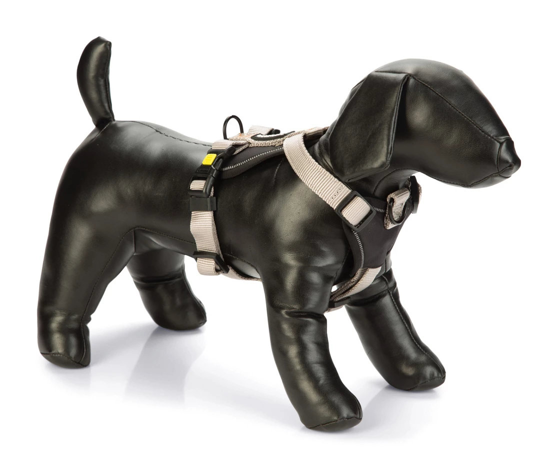 Beeztees Premium Y-Tuig Parinca Lichtgrijs 3 Beeztees Premium Y-Tuig Parinca Lichtgrijs