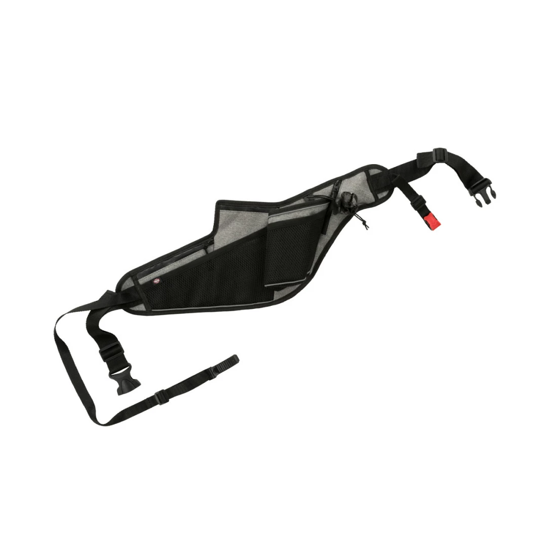 Trixie Joggingriem Met Lijn Grijs/Zwart 3 Trixie Joggingriem Met Lijn Grijs/Zwart