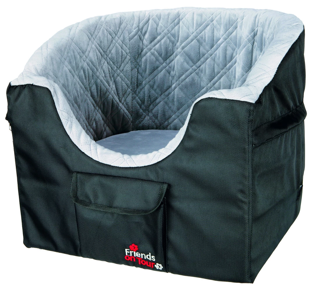 TRIXIE Autozitje Zwart/grijs 3 TRIXIE Autozitje Zwart/grijs