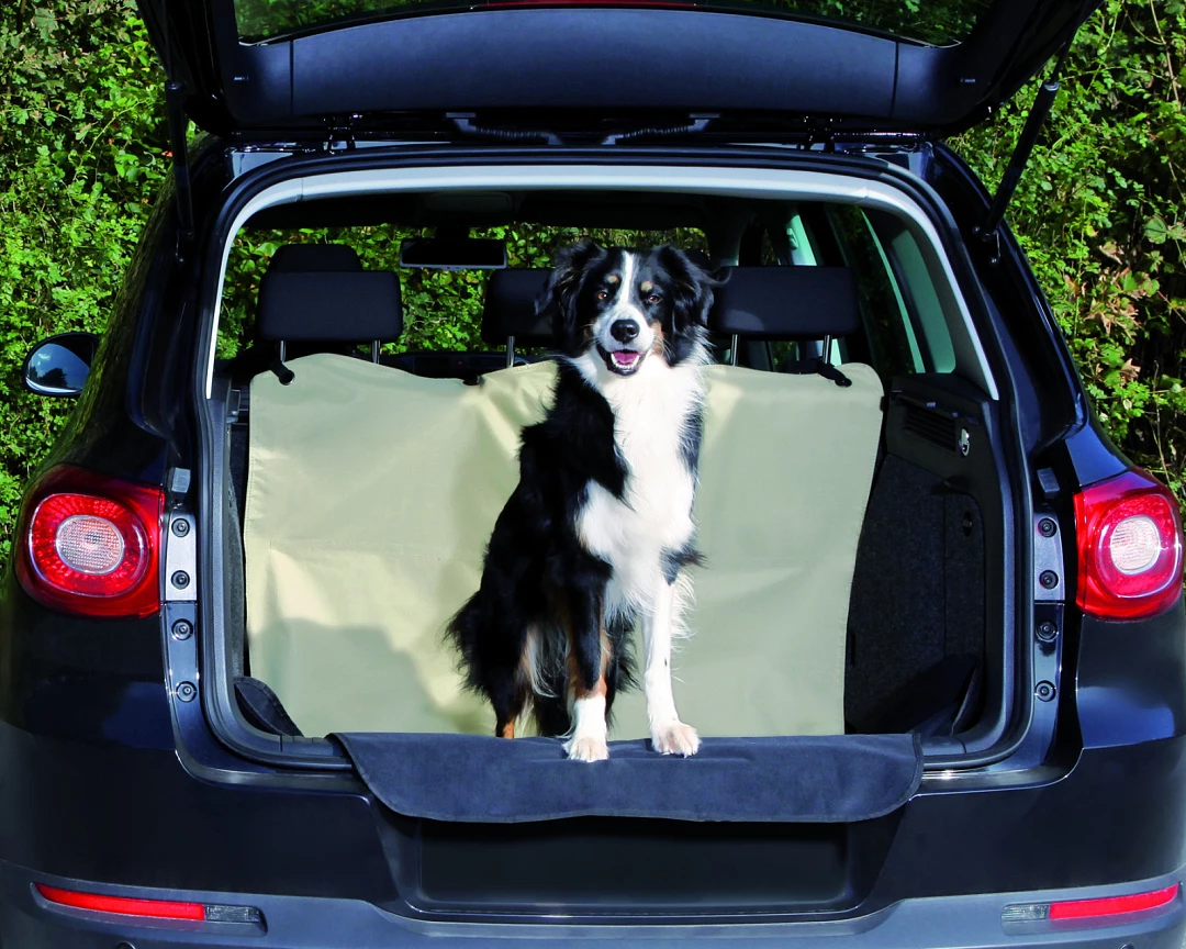 TRIXIE Kofferbakdeken Beige/zwart 4 TRIXIE Kofferbakdeken Beige/zwart - Afbeelding 2