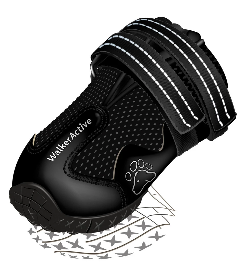 TRIXIE Hondenschoen Walker Active Zwart 3 TRIXIE Hondenschoen Walker Active Zwart