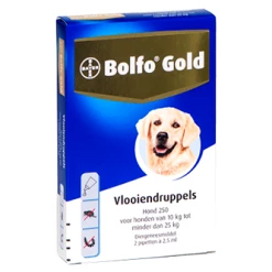 Bolfo Gold 250 Hond 2 Pipetten