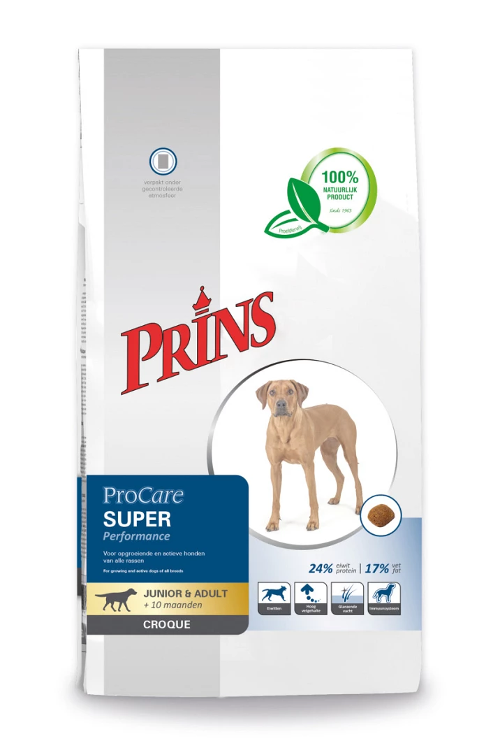 Prins Hondenvoer ProCare Croque Super Performance 10 Kg 3 Prins Hondenvoer ProCare Croque Super Performance 10 Kg