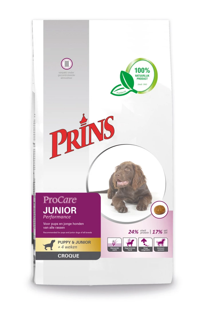 Prins Hondenvoer ProCare Croque Junior Performance 10 Kg 3 Prins Hondenvoer ProCare Croque Junior Performance 10 Kg