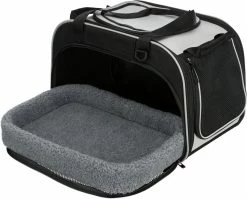 TRIXIE Woon- En Transporttas Hond Valery Zwart/Grijs -Hond winkel 266022 PHO PRO CLIP 28901 4