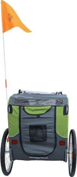 DoggyRide Hondenfietskar Novel 20 Cabin Groen/Grijs -Hond winkel 3573054192368 achterkant