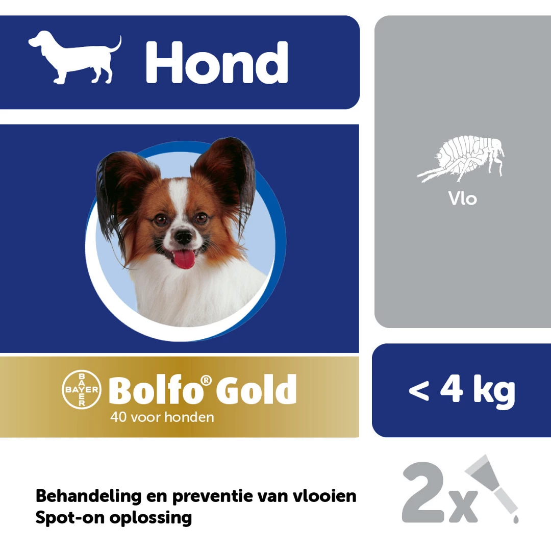 Bolfo Gold 40 Hond 2 Pipetten 4 Bolfo Gold 40 Hond 2 Pipetten - Afbeelding 2