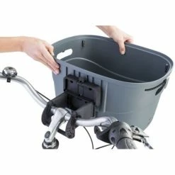 TRIXIE Fietsmand Voor Aan Het Stuur Grijs -Hond winkel 4011905130965 6