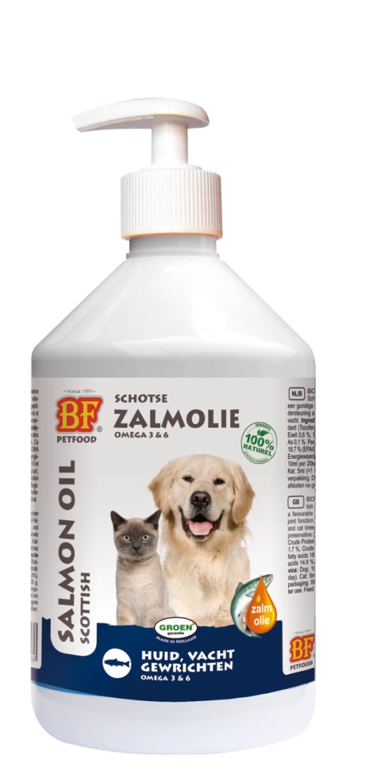 BF Petfood Zalmolie Met Doseerpomp 500 Ml 2 BF Petfood Zalmolie Met Doseerpomp 500 Ml