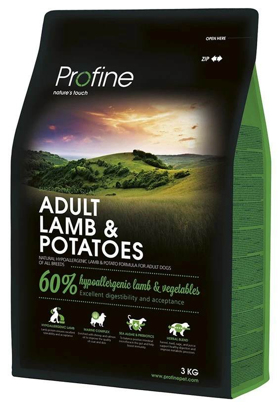 Profine Hondenvoer Adult Lamb & Potatoes 3 Kg 3 Profine Hondenvoer Adult Lamb & Potatoes 3 Kg