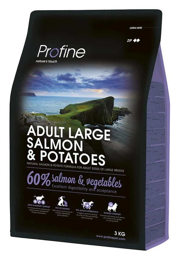 Profine Hondenvoer Adult Large Salmon & Potatoes 3 Kg 3 Profine Hondenvoer Adult Large Salmon & Potatoes 3 Kg