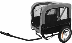 Flamingo Hondenfietskar Doggy Liner Romero Grijs/zwart