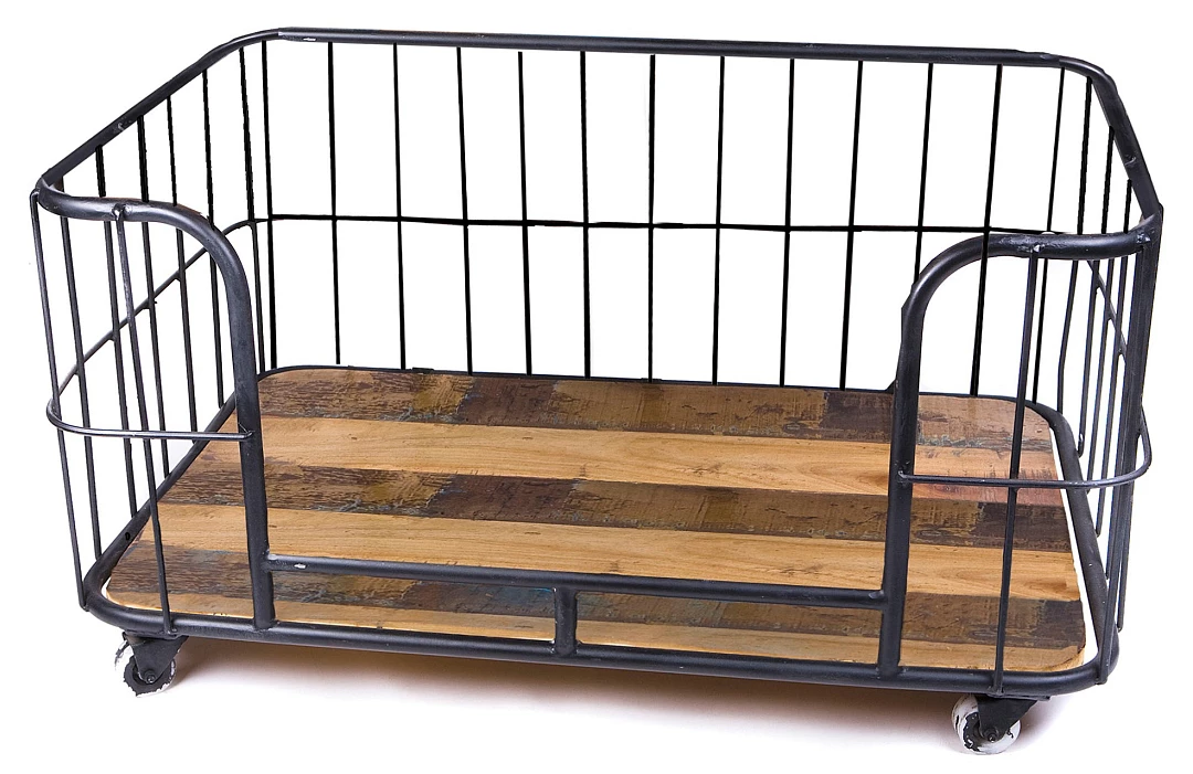 Lex & Max Hondenbank Metal Wire Basket Zwart 3 Lex & Max Hondenbank Metal Wire Basket Zwart