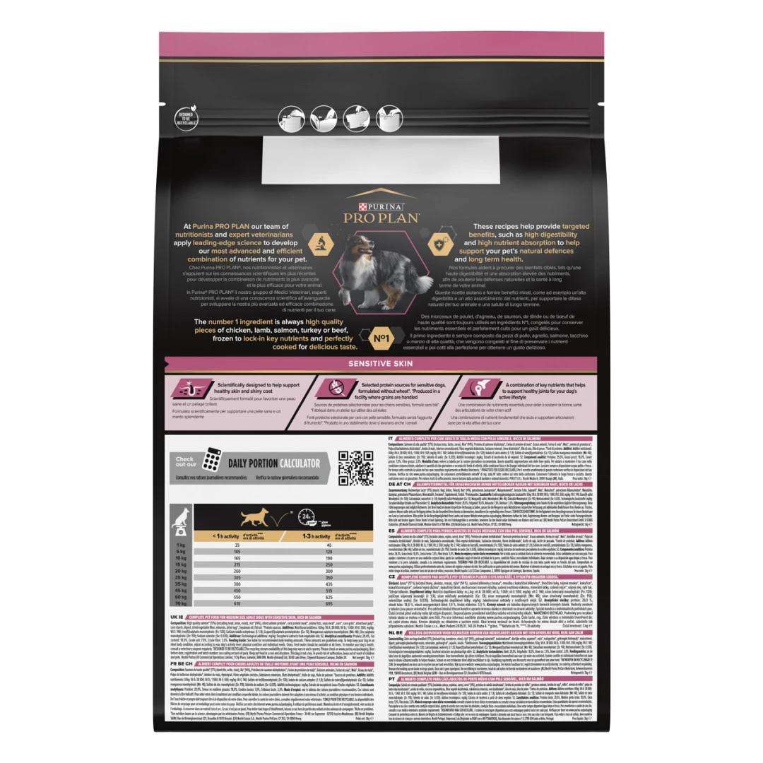 Pro Plan Hondenvoer Medium Adult Sensitive Skin 3 Kg 4 Pro Plan Hondenvoer Medium Adult Sensitive Skin 3 Kg - Afbeelding 2