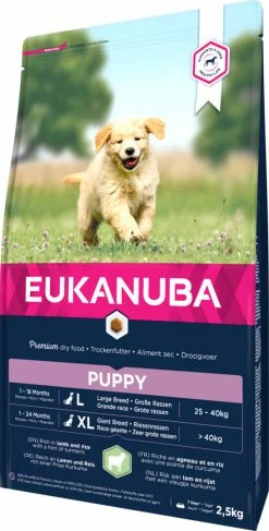 Eukanuba Hondenvoer Puppy/Junior Lamb & Rice 2,5 Kg -Hond winkel 8710255120676 2
