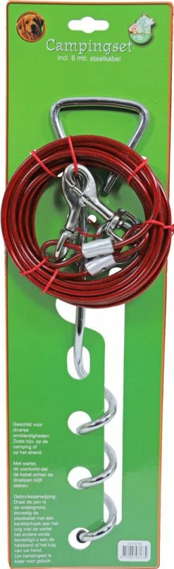 Boon Campingset 6 Mtr Staalkabel En Draaipen