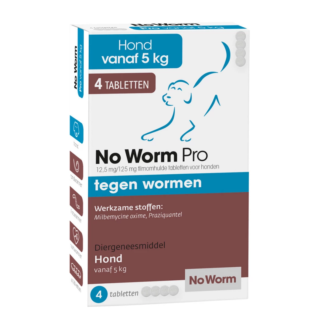 No Worm Pro Hond 4 Tabletten 3 No Worm Pro Hond 4 Tabletten