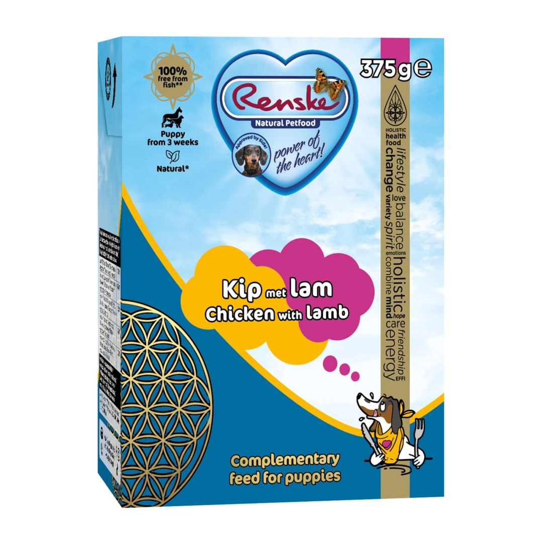 Renske Vers Hondenvoer Puppy Kip Met Lam 375 Gr 3 Renske Vers Hondenvoer Puppy Kip Met Lam 375 Gr