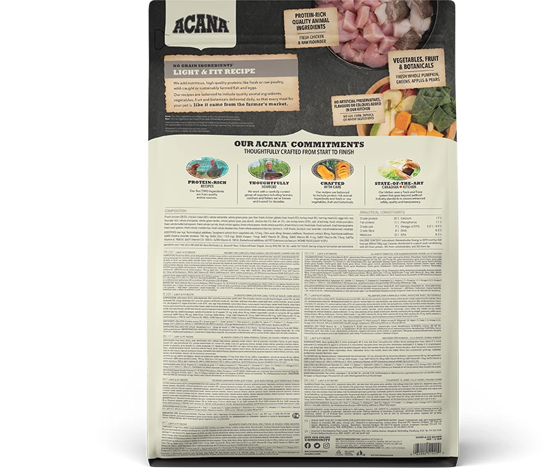 Acana Dog Hondenvoer Light & Fit 2 Kg 5 Acana Dog Hondenvoer Light & Fit 2 Kg - Afbeelding 3