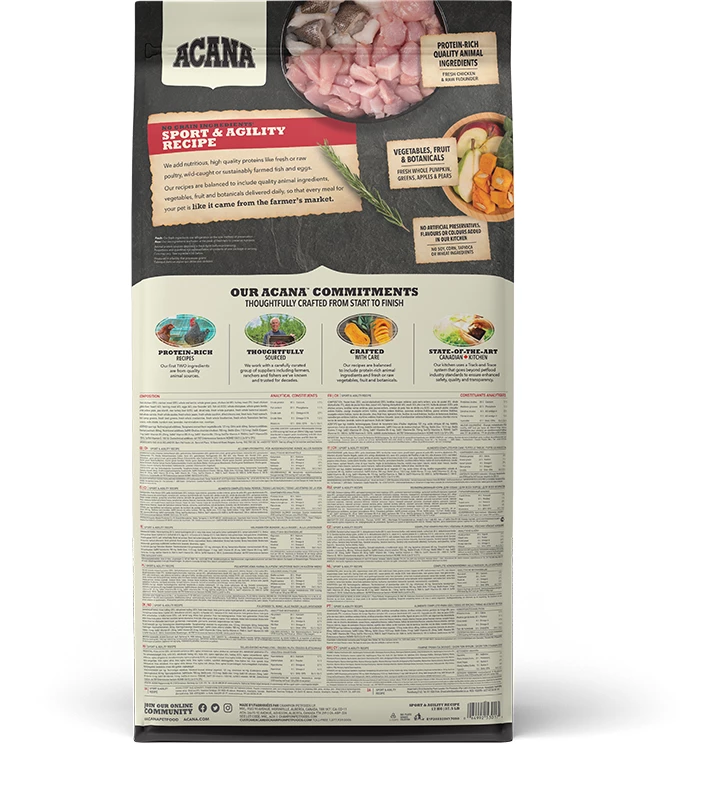 Acana Dog Hondenvoer Sport & Agility 17 Kg 5 Acana Dog Hondenvoer Sport & Agility 17 Kg - Afbeelding 3