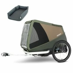 Croozer Hondenfietskar Dog Mikke Groen + Gratis Kussen