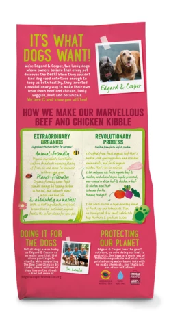 Edgard & Cooper Hondenvoer Adult Biorund En -kip 7 Kg -Hond winkel EAN 5425039485294 EC 2018 7kg Bag Organic Beef Chicken Export BOP