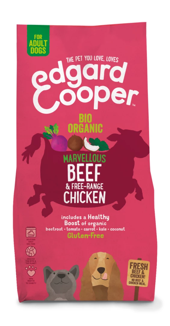 Edgard & Cooper Hondenvoer Adult Biorund En -kip 7 Kg