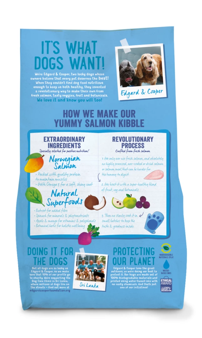 Edgard & Cooper Hondenvoer Adult Noorse Zalm 2,5 Kg 4 Edgard & Cooper Hondenvoer Adult Noorse Zalm 2,5 Kg - Afbeelding 2
