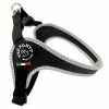 Tre Ponti Hondentuig Fibbia Reflective Verstelbaar Zwart -Hond winkel Fibbia verst zwart reflectie