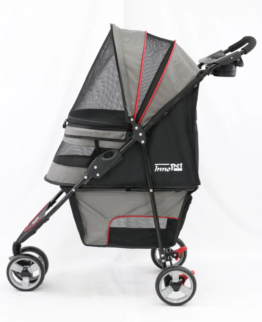 Innopet Buggy Avenue Shiny Grey/red 4 Innopet Buggy Avenue Shiny Grey/red - Afbeelding 2