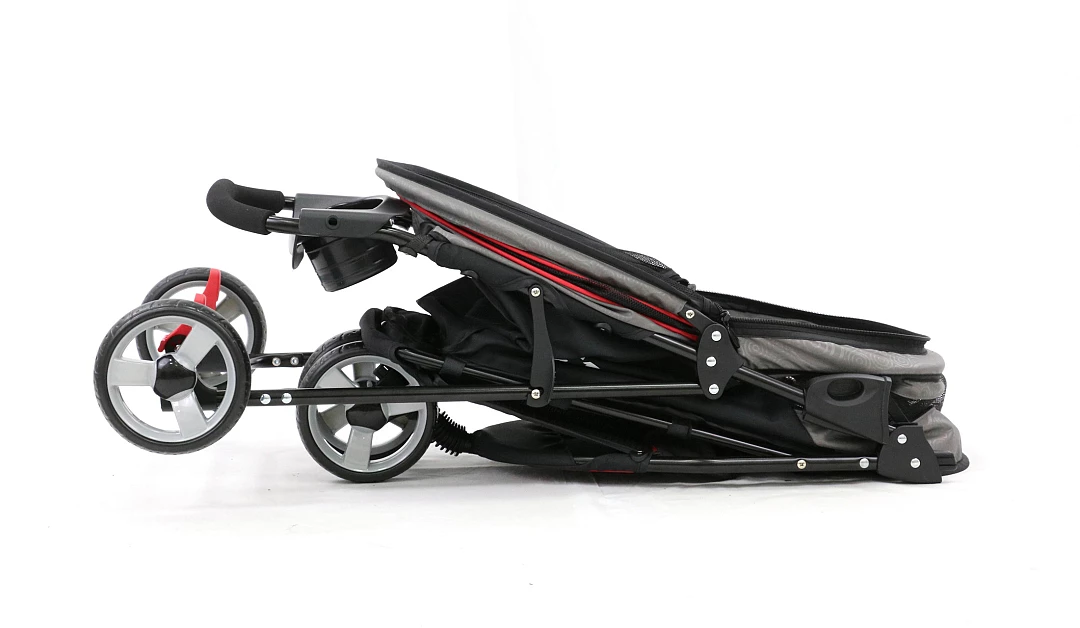 Innopet Buggy Avenue Shiny Grey/red 6 Innopet Buggy Avenue Shiny Grey/red - Afbeelding 4
