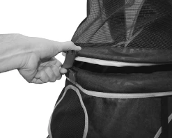 Innopet Hondenbuggy Monaco Black -Hond winkel IPS 035B non zip