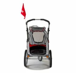Innopet Sporty Dog Trailer Deluxe Red/white -Hond winkel IPS 056AT 3 web