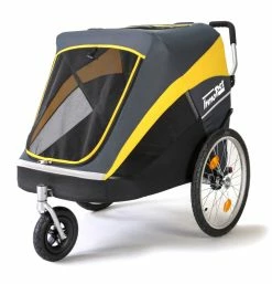 Innopet Hondenfietskar/-buggy Set Hercules Grey/Yellow