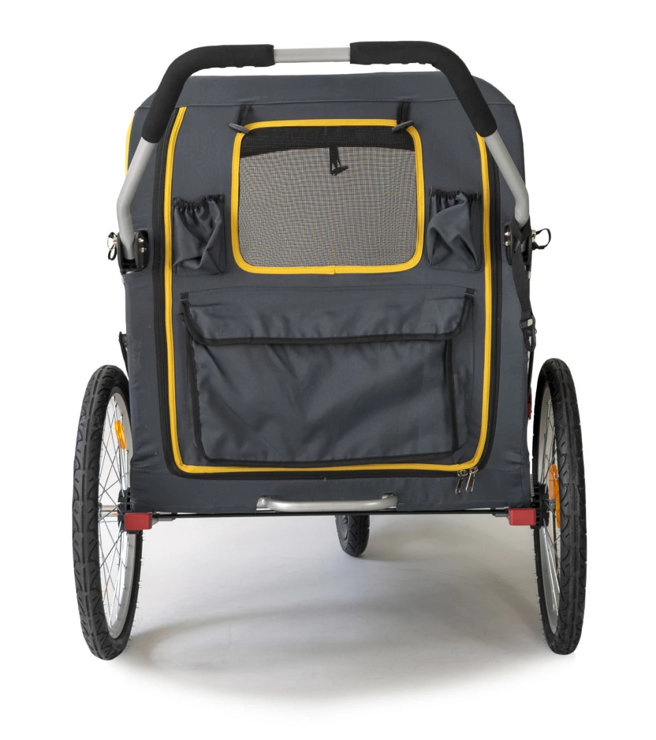Innopet Hondenbuggy Hercules Grey/Yellow 5 Innopet Hondenbuggy Hercules Grey/Yellow - Afbeelding 3