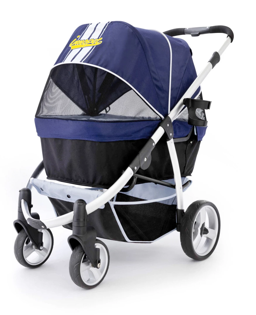 Innopet Hondenbuggy Retro Navy Blue 3 Innopet Hondenbuggy Retro Navy Blue