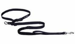 Rogz Utility Hondenlijn Handsfree Black -Hond winkel RHLF05A Utility Handsfree Lead XL Black DET1