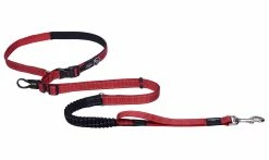 Rogz Utility Hondenlijn Handsfree Red -Hond winkel RHLF05C Utility Handsfree Lead XL Red DET1