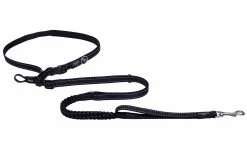 Rogz Utility Hondenlijn Handsfree Black -Hond winkel RHLF06A Utility Handsfree Lead L Black DET1